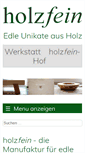 Mobile Screenshot of holzfein.de