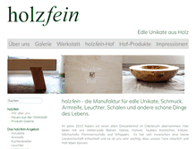 Tablet Screenshot of holzfein.de